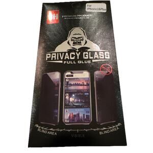 For iPhone 16 Plus 9h Tempered Glass Privacy Screen Protector